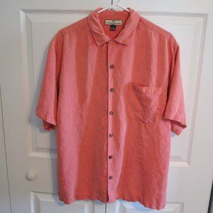 Tommy Bahama mens button down short sleeve shirt